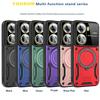 For Oppo Reno 11 Armor Shockproof Magnetic Hard PC Case For OPPO Reno 11 Pro Anti-Fall Ring Stand Protect Cover Capa Reno 11F