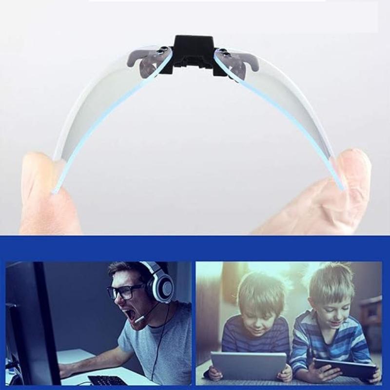 Anti Blue Light Clip, UV Clip, Myopia Glasses Clip, High-definition Transparent Flip Up Computer Goggles Clip