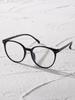 1/4 PC S Fashion Round Plastic Frame Women Classic Clear Glasses For Men Daily Life Take Photo Eyeglasses Clothing Accessories.