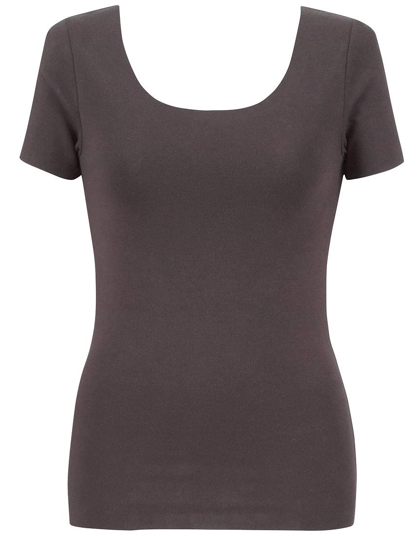 

Inner Luxurious Cotton Comfort Size LL to Japanese size EL4262 Wing/Wacoal Women s Shirt, Flat, U-Neck, 3/4 Sleeves, Brown, (equivalent 2L),