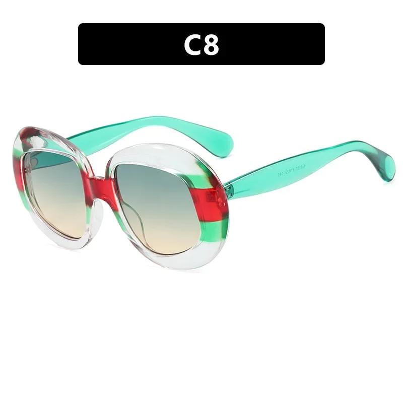 Vintage Round Spectacle Frame Women Luxury Oval Anti Blue Light Glasses Frame Retro Fashion Men Sunglasses