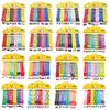 12PCS Nylon Dog Collars with Bells Adjustable Casual Safety Neck Strap Fashionable Pet Cat Collars for Dogs