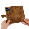 Butterfly Cat Embossed Leather Flip Case for Apple iPhone Pro Max SE3 - Card Holder for Women