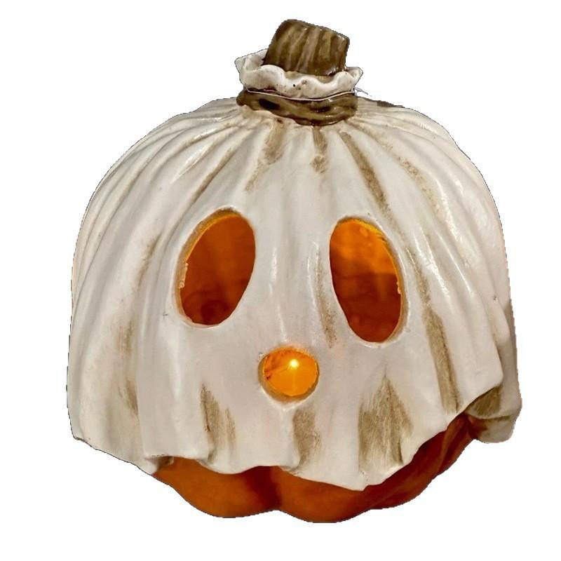 

Украшения на Хэллоуин, Светящиеся тыквенные украшения, Милые хэллоуинские украшения для интерьера, Подходят для столешницы, каминной полки, вечеринки, домашнего декора One Size
