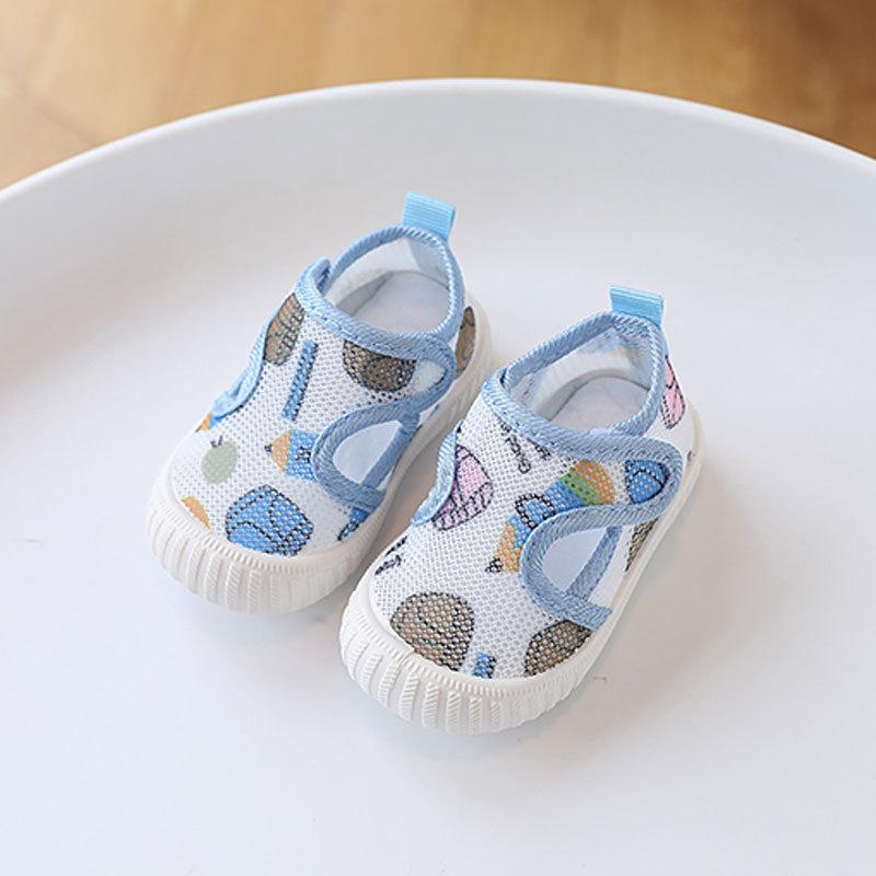 Baby Shoes Summer Mesh Soft Sole For Toddler Growth Cute Cartoon Design For Newborns And Kids