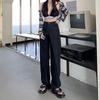 Women's Black High-Waist Micro-Flare Jeans, Spring/Summer 2025 Collection
