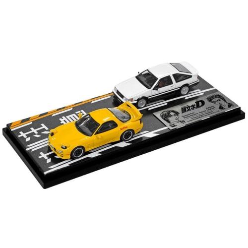 MODELER'S 1/64 Initial D Set Vol.16 Wataru Akiyama Levin Turbo (AE86) & Keisuke Takahashi RX-7 (FD3S) Completed