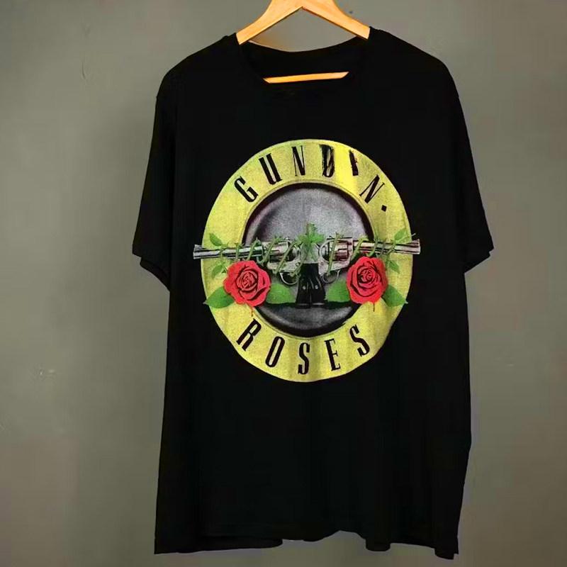 80s Guns N Roses&Guns N Roses&Guns N Roses Casual T-Shirt Men&Women Luxury Band Brand Top White S