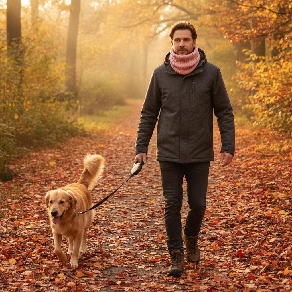 Unisex DoubleLayer Fleece Lined Knitted Neck Warmer for Winter Pink