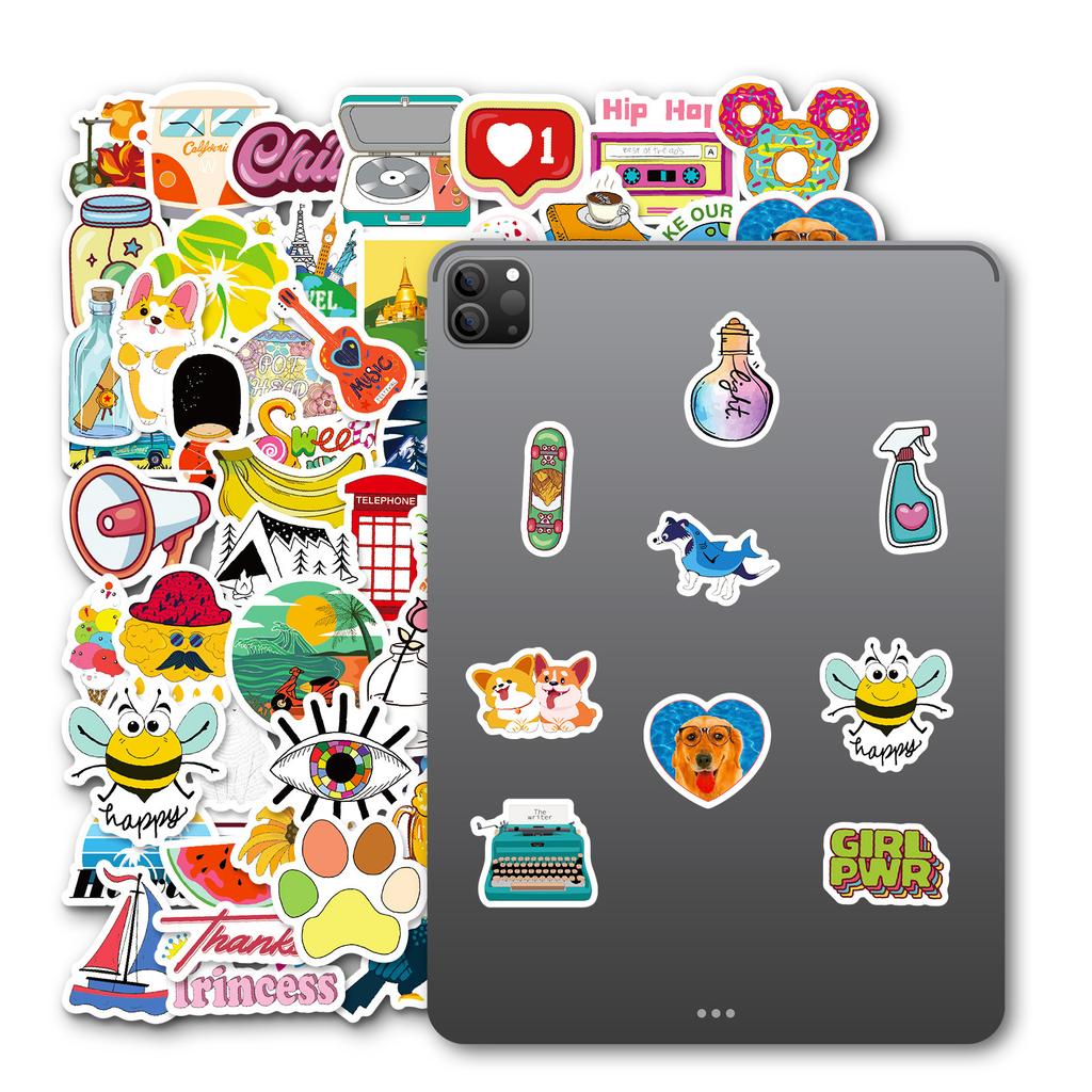 100 Small Size Qing Series Animal Mix And Match Graffiti Stickers Decorative Stickers