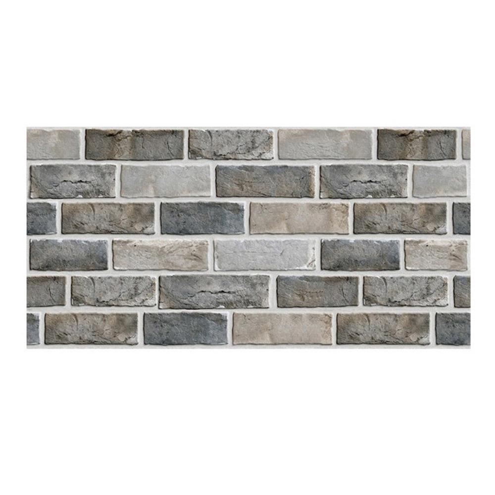 Mutlicolor 3D Brick Wall Sticker Waterproof Oil Proof DIY Background Wall Sticker Thicken Renew Wall Tile Sticker