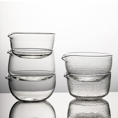 New Textured Matcha Bowl with Pouring Spout Reusable Matcha Making Kit Glass Japanese Tea Set Tea Lovers
