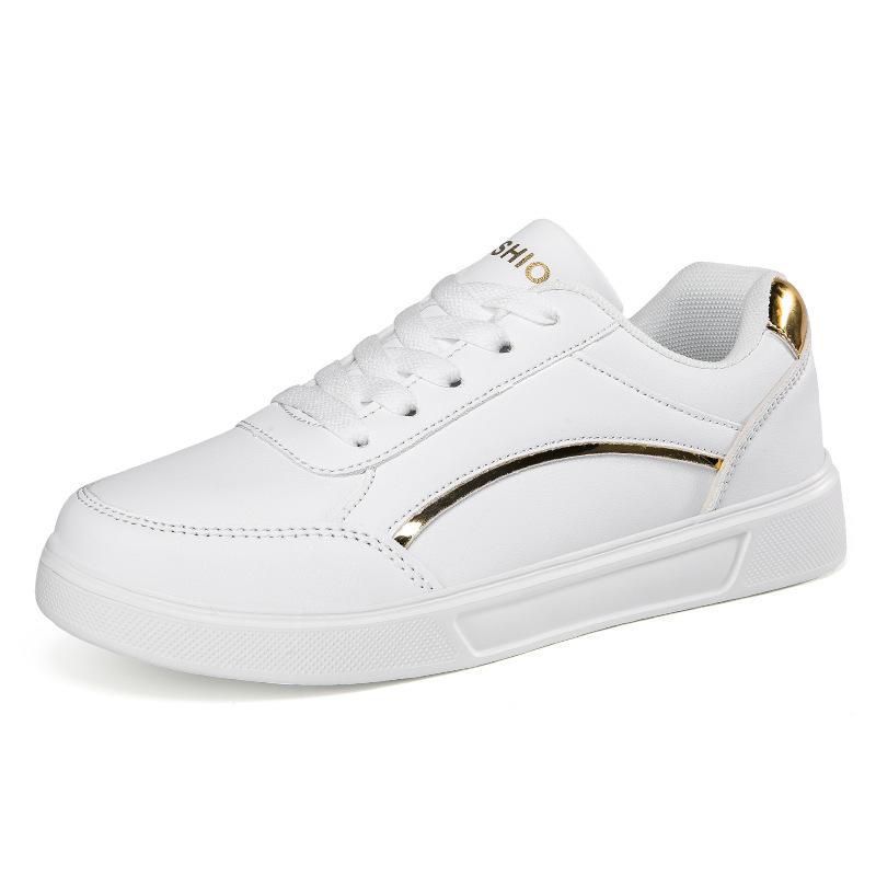 Spring New Versatile Popular Student Little White Shoes Women's Summer Sports Flat-bottomed Casual Thick-soled Heightening Board Shoes