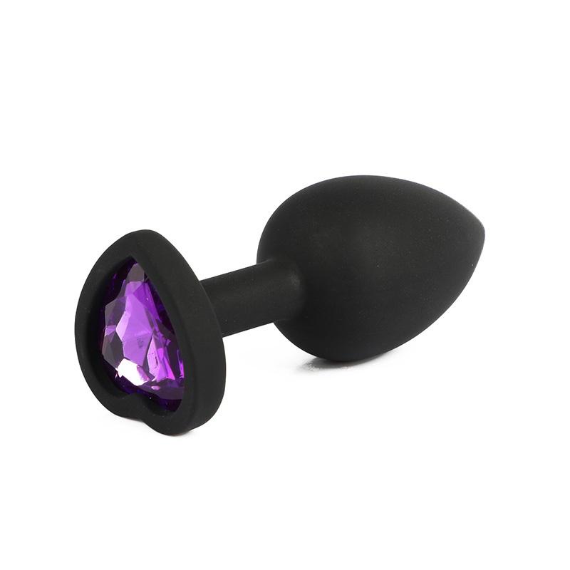 Silicone Anal Plug Unisex Crystal Jewelry Butt Plugs With Strong Sucker Anus Expansion Love Kits