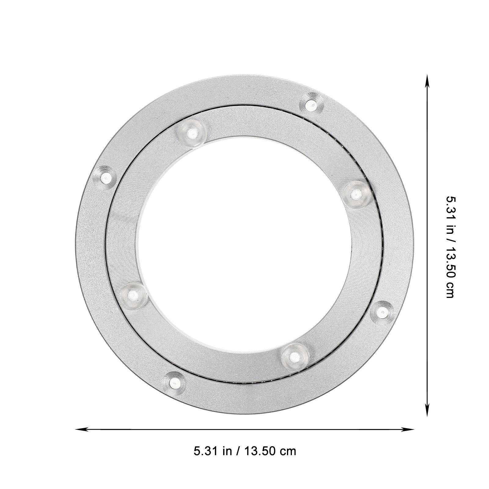 

Professional Round Turntable Bearing Aluminum Alloy Material Sturdy Table Swivel Plate for Dining Room Meals Gift