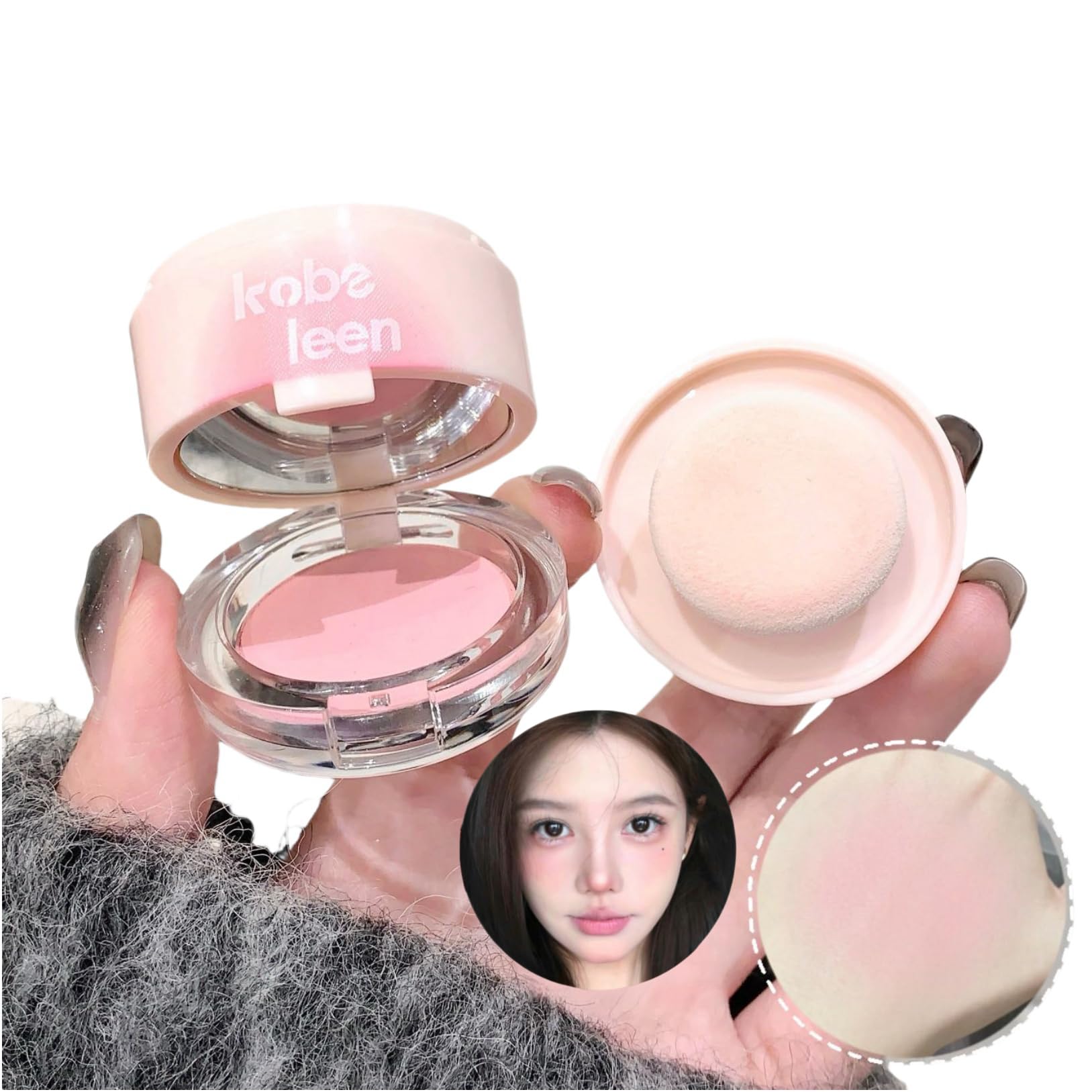 

LIANGNISHI Vitality Blush Powder Face High Natural Single Shade Blush 04 Peanut Jar, Contouring, Pigmentation, Long-Lasting, Moisturizing, Matte, -