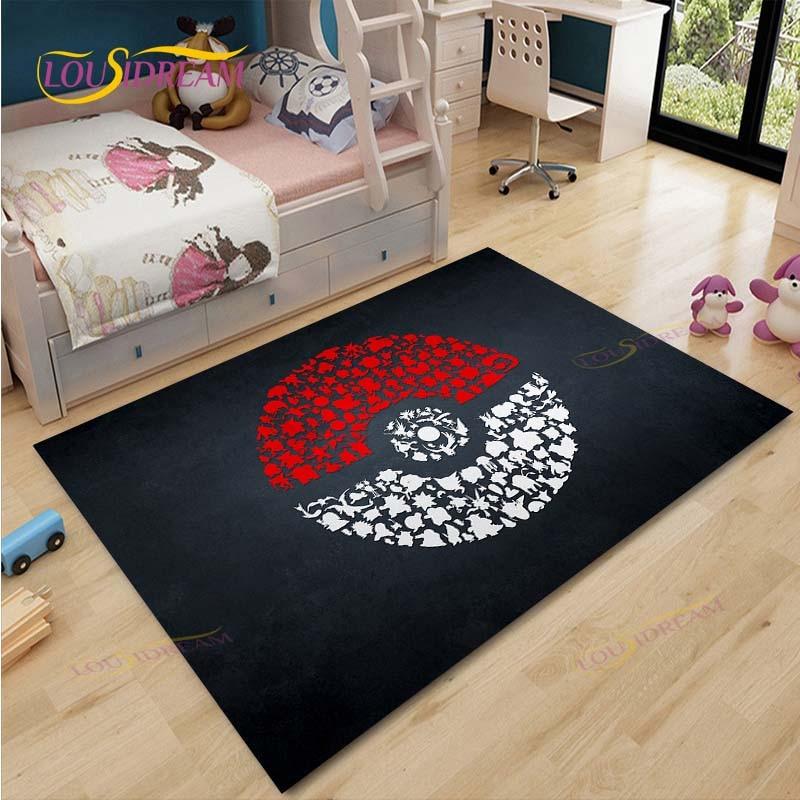 Pokemon Rug Cartoon Carpets Anime Carpet Living Room Tea Table Mats Bedroom Rug Washable Floor Mats Household Area Mat Gift