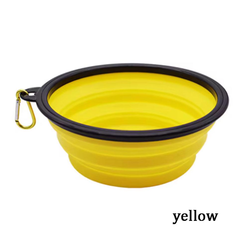 S 350Ml Collapsible Dog Pet Folding Silicone Bowl Outdoor Travel Portable Puppy Food Container Feeder Dish Bowl