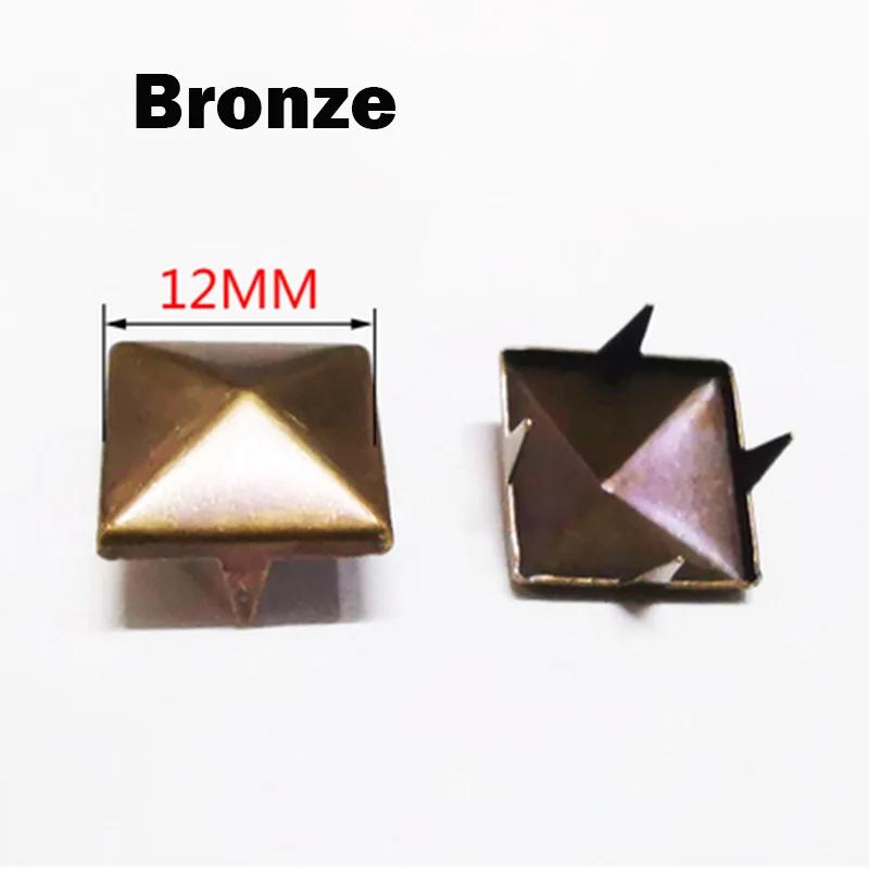 20/30/50Pcs 4~15mm Metal 4 Claw Rivets Square/Round Spike Studs Pyramid Rivets for Clothes Shoes Bags Belt Punk DIY Leathercraft