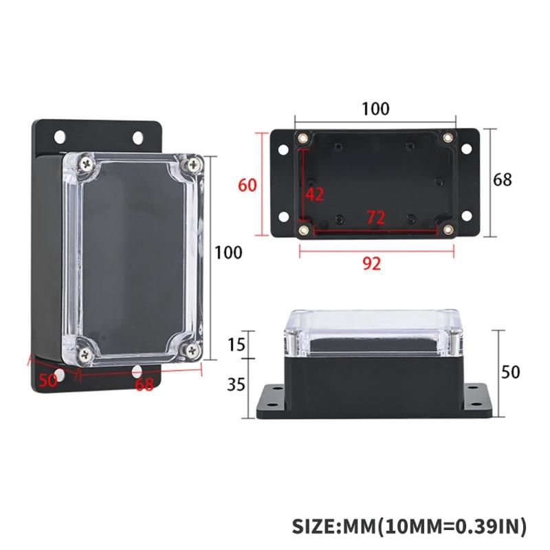 Dustproof Electrical Project Box Waterproof Electrical Enclosure Outdoor Waterproof Junction Box for Monitoring Systems