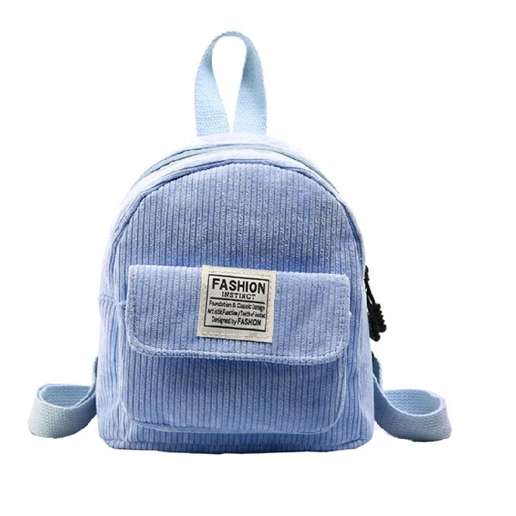 Damen Corduroy Rucksack Schüler Schultasche Reise Rucksack Mini Rucksack