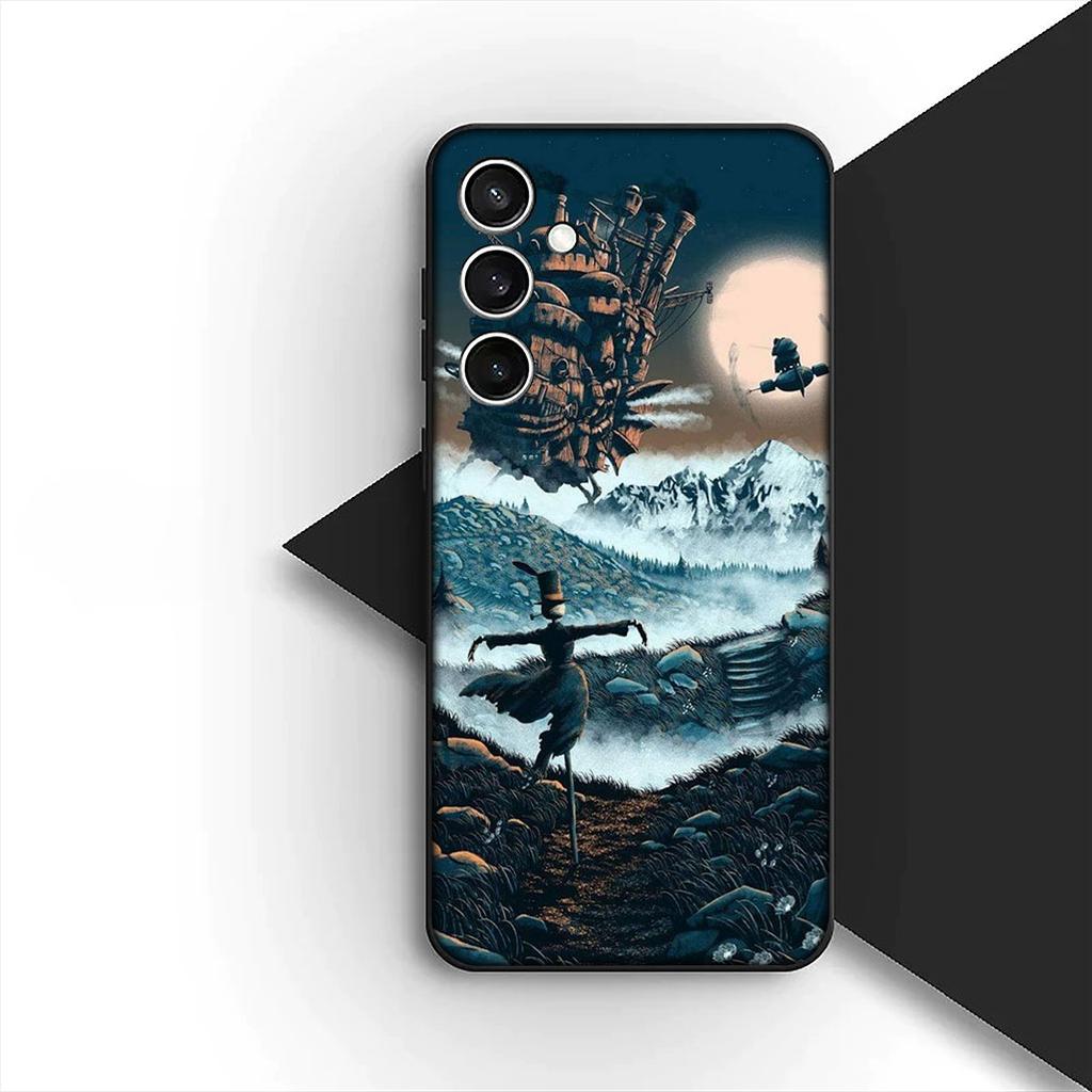 Howls Anime Movings Poster Castles Phone Case for OPPO A80 A18 A16 A40 A17 A15 A38 A78 A79 A54 A57 A12 A60 4G 5G Cover