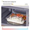 Saikeyou Disposable Rectangular 4-Compartment Lunch Boxes with Lids