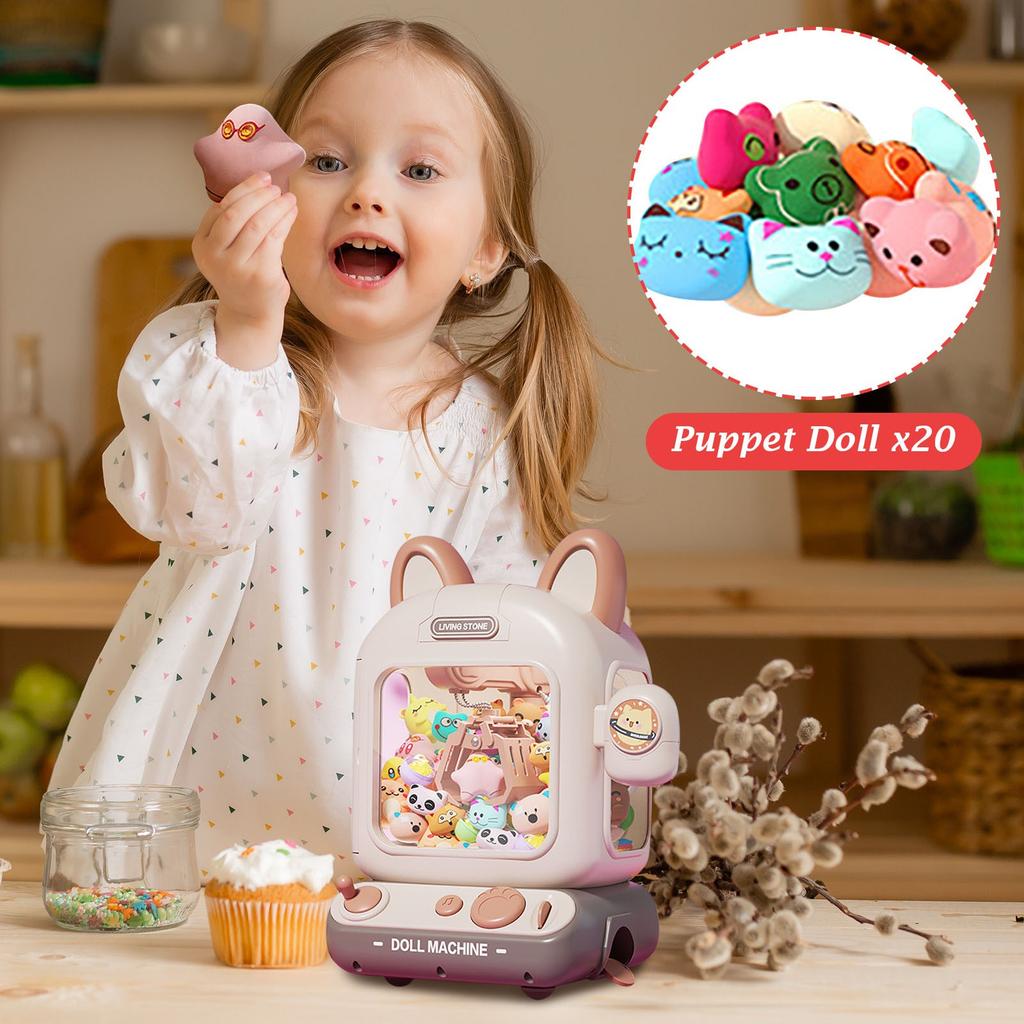 Máquina para crianças, máquina de venda automática, distribuidor de prêmios de brinquedos para meninas e meninos, jogo de fliperama eletrônico para festas de aniversário