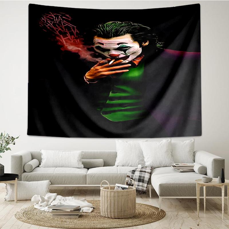 Jo-ker In Green Suit Tapestry, Unique Design Tapestry, Wall Decor for Bedroom,Livingroom, Playroom,Heartwarming Fan Holiday Gifts