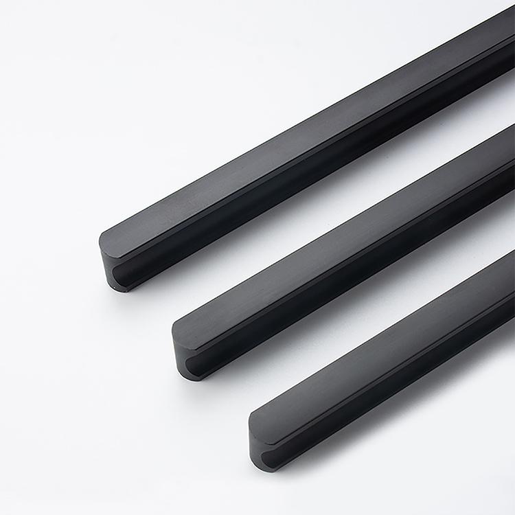 Modern Simplicity Cabinet Handle Luxury Black Glod Hardware Factory Supplies