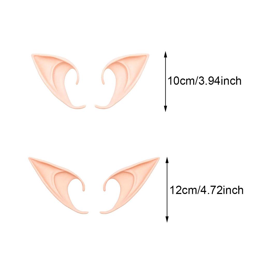 Halloween Elf Ears,Latex Ears for Angel,Halloween Cosplay Decoration,Masquerade Costume,Fairy Photo Props for Girl