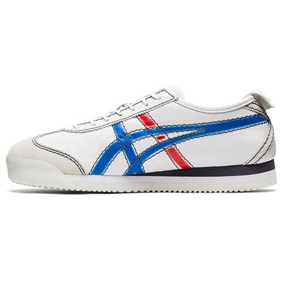 ONITSUKA TIGER Mexico 66 Sd Pf Minimalistické Univerzální Protiskluzové Odolné Nízké Ležérní Boty Unisex Teniska Bílá Modrá Červená 1183B543-101