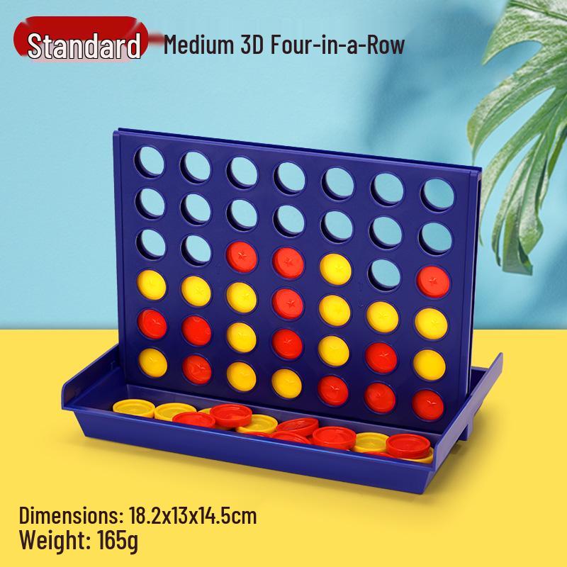Hobby Space 3D Vertical Four-in-a-Row & Five-in-a-Row Chess-Like Children's Strategy Game Set