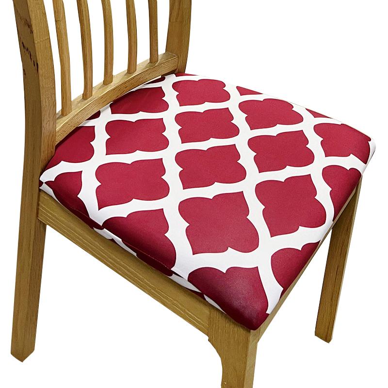 Stretch Fabric Soft Seat Cushion Cover Elastic Washable Spandex Dining Chair Cover Slipcovers for Home Hotel Banquet Living Room
