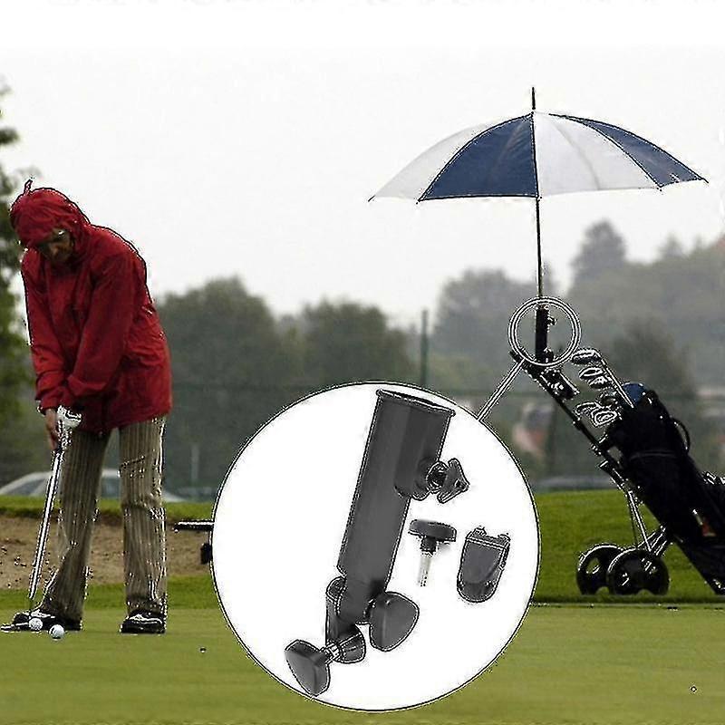 Golf Trolley Umbrella Holder, Universal Golf Push Cart Umbrella Mount Umbrella Stand Attachment Awo090
