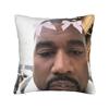 Декоративна наволочка K-kanyes W-wests Смішні Меми Аксесуари Для дому Подушка-плед Наволочка Квадратна Різні Розміри