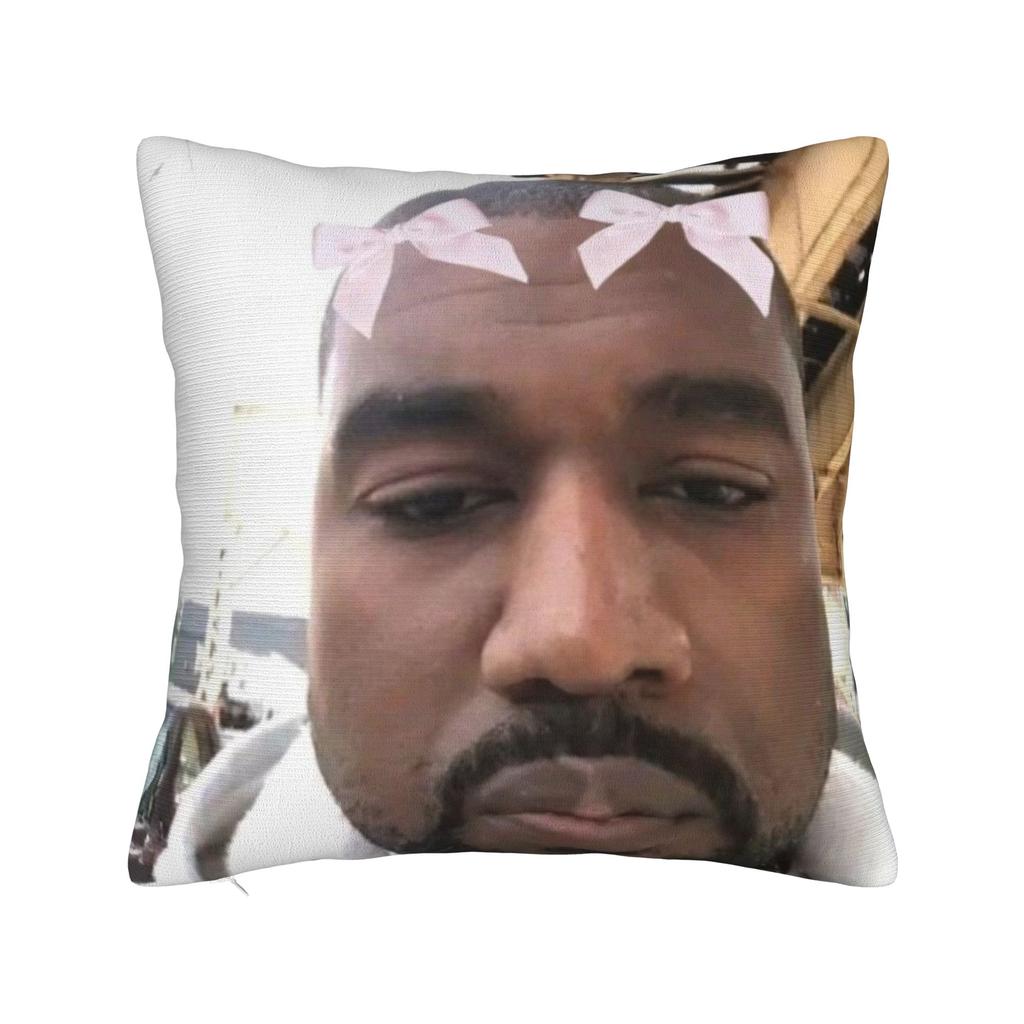 K-kanyes W-wests Funny Meme Pillowcase Accessories Soft Cushion Cover Decorations Throw Pillow Case Cover Seater Multi Size