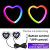 Car Ambiance Lighting 9*8cm Car LED Light 256 Color Modes Customizable Ambiance Sound Activated USB Power Supply