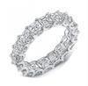 Fine Engagement Eternity Promise Ring AAAAA Zircon 925 Sterling Silver Statement Wedding Band Rings for women men Jewelry Gift