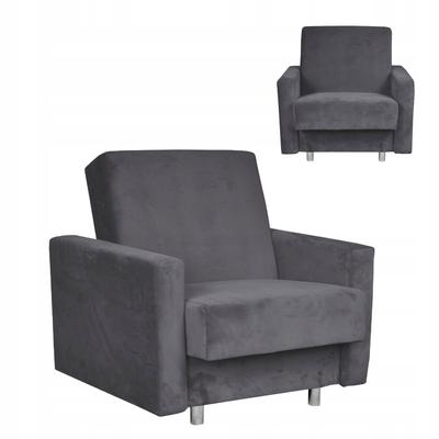 Alicja Reclining Armchair for Sleeping with a Container Dark Gray