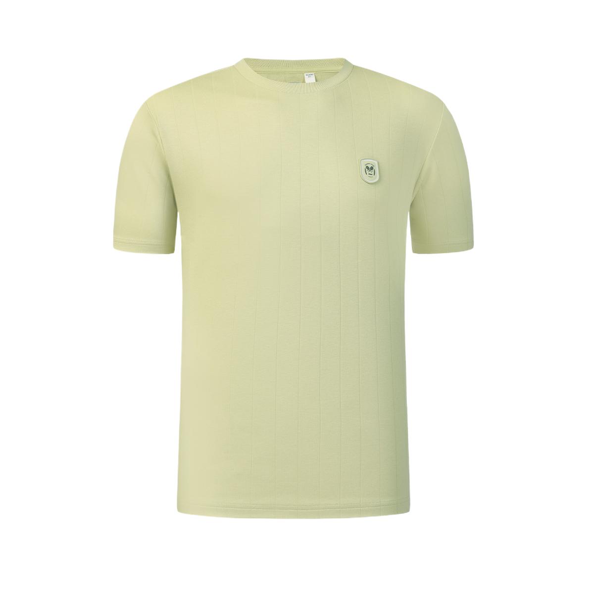 FILA Tennis Solid Color Crew Neck Pullover T-Shirt Men tops A11M623163FYE L
