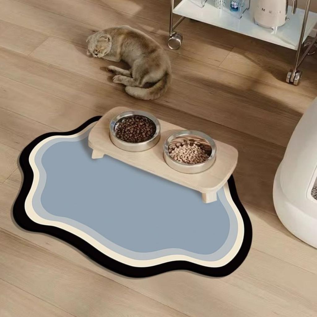 50*80cm Kat en Hond Anti-Slip Huisdiermat - Sneldrogend, Absorberend, Vloermat voor Binnen in Scandinavische Stijl, Vloer Huisdiermat, Speelse en Duurzame Huisdiermat