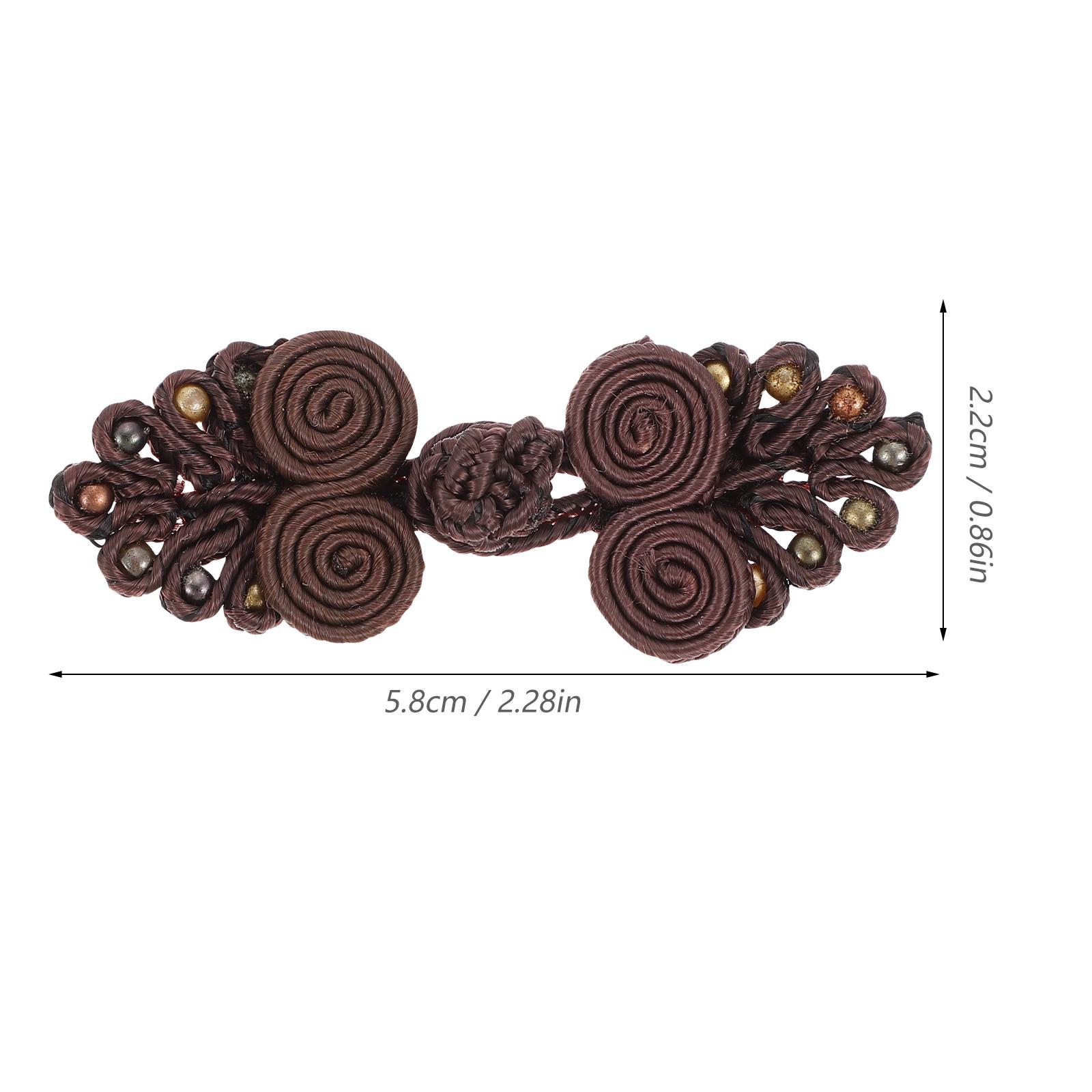 

10Pcs DIY Sewing Material Cheongsam Buttons Chinese Style Cloth Buttons for Suit Cheongsam Decoration Fashionable Closure кавовий
