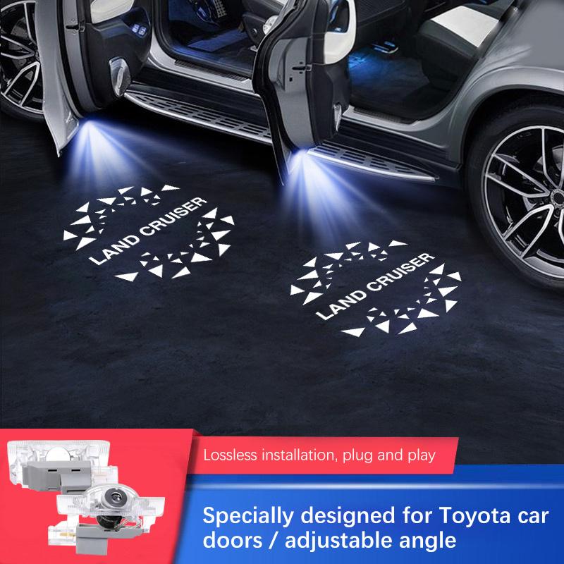

70th Aniversary Toyota Door Shadow Welcome Light Lamp Replacement For Land Cruiser 200 Land Cruiser 300 LC200 LC300 Accessories 2PCS