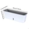 Rectangle Self Watering Planter,Garden Window Sill Planter Sturdy Flower Pot for Home Balcony Indoor