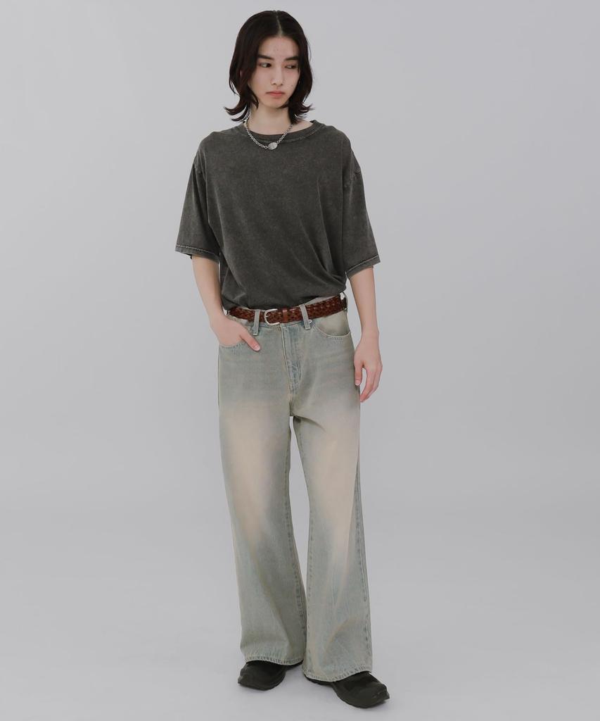 WEGO Men's Flared Denim Pants, Size M, Lightly Denim Finish, Streetwear, Fall/Winter Clothing, Gift