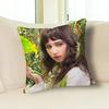 Singer C-Clairo Charm Polyester Printed Pillow Cover Square 30 40 45 50 60 65 cm Soft for Sofa Bed Car Home Decor