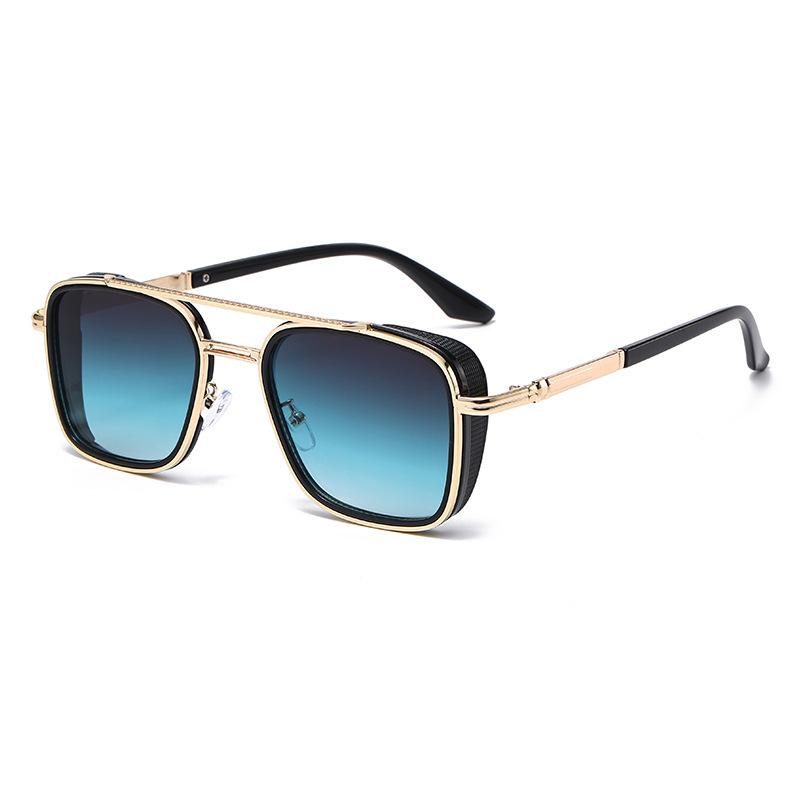 New Trends Oval Frame Fashion Sunglasses Women Men Classic Metal Square Frame Luxury Sunglasses Outdoor UV400 Sunshade Goggles