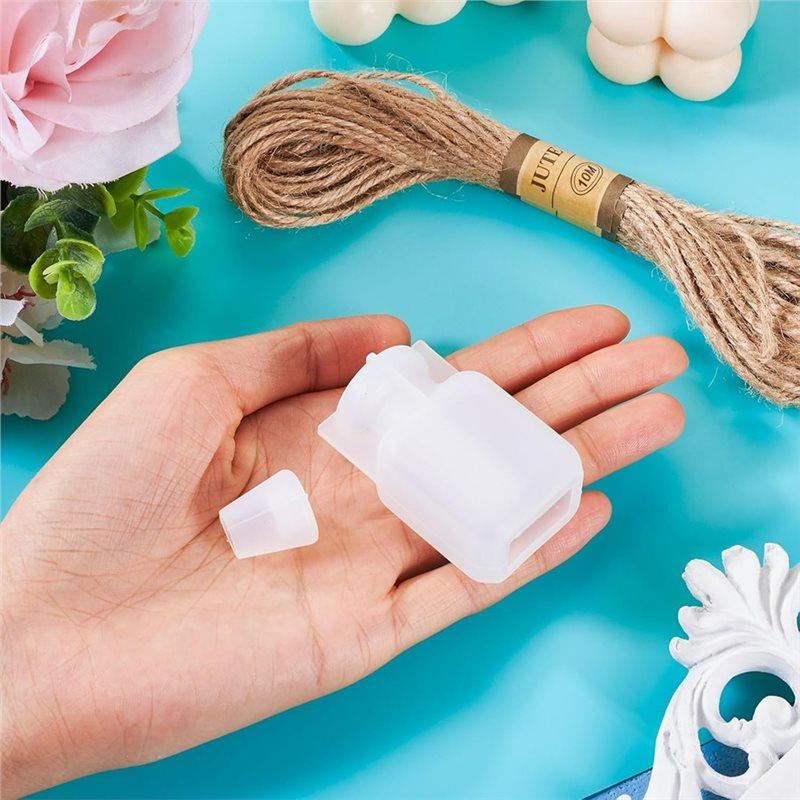 2025 Trend Wishing Bottle Silicone Molds Drift Bottle Resin Quicksand Container With Cord For DIY Keychain Pendant Crafts Candle