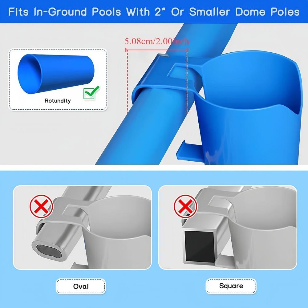 Swimming Pool Cup Holder Portable Outdoor Pool Cup Holder No Punching Required Beverage Storage Holder Pool Accessories